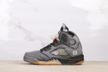 OFF-WHITE x Air Jordan 5 Retro High Basketball Shoes Men Sneakers