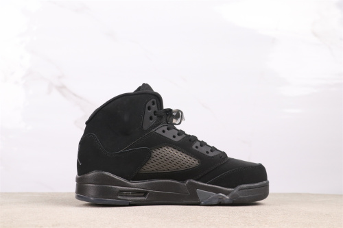 Air Jordan 5  Black Cat  Retro High Black Basketball Shoes Men Sneakers