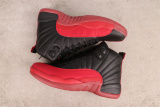 Air Jordan 12  Flu Game  Retro High Black Red Basketball Shoes Unisex Sneakers