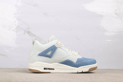 Air Jordan 4 Denim “Worn Blue”  Retro Mid Basketball Shoes Men Sneakers