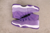 Air Jordan 11 Retro High White Purple Velvet Basketball Shoes Men Sneakers