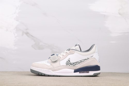 Air Jordan Legacy 312 Low Retro Grey Blue Burst Hook Basketball Shoes Unisex Sneakers