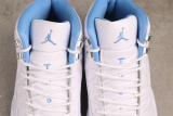 Air Jordan 12  Melo  Retro High North Carolina Blue Basketball Shoes Men Sneakers