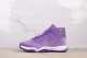 Air Jordan 11 Retro High White Purple Velvet Basketball Shoes Men Sneakers