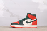 SoleFly x Air Jordan 1 Retro High Orange Green Basketball Shoes Unisex Sneakers