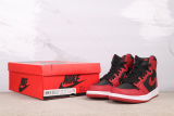 Facetasm x Air Jordan 1  VARSITY RED  Retro High Black Red Basketball Shoes Unisex Sneakers