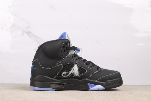 Awake NY x Air Jordan 5 “Black Metallic” Retro Basketball Shoes Unisex Sneakers