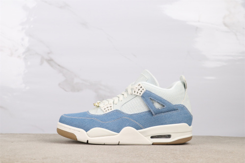 Air Jordan 4 Denim “Worn Blue”  Retro Mid Basketball Shoes Men Sneakers