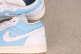 Air Jordan 1 Low Retro Blue Basketball Shoes Unisex Casual Sneakers