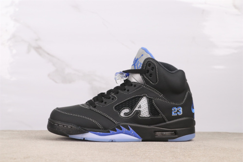 Awake NY x Air Jordan 5 “Black Metallic” Retro Basketball Shoes Unisex Sneakers