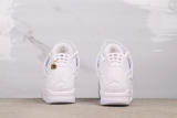 Air Jordan 4  NET  Retro Mid White Mesh Basketball Shoes Unisex Sneakers