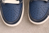Givenchy x Air Jordan 1 Low Retro Deep Blue White Hook Basketball Shoes Unisex Sneakers