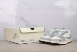 Travis Scott x Burberry x Air Jordan 1 Retro Low White Gray Basketball Shoes Unisex Sneakers