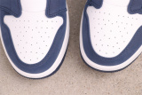 Air Jordan 1 Mule Retro Golf One Step White Blue Casual Versatile Sneaker