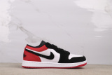 Air Jordan 1 Retro Low White Red Basketball Shoes Unisex Versatile Sneakers