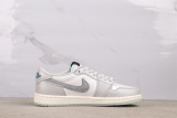Air Jordan 1 Retro Low White Grey Basketball Shoes Unisex Sneakers