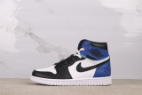Air Jordan 1 Retro High White Blue Lightning Splicing Basketball Shoes Unisex Sneakers