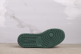 Travis Scott x Air Jordan 1 Low Retro Suede Green Black Hook Basketball Shoes Unisex Sneakers