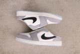 Air Jordan 1 Mule Retro Golf One Foot Grey Casual Versatile Sneaker