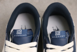 Givenchy x Air Jordan 1 Low Retro Deep Blue White Hook Basketball Shoes Unisex Sneakers