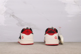 Gucci x Air Jordan 1 Low Retro White Black Red Inverted Hook Basketball Shoes Unisex Casual Sneakers