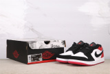 Air Jordan 1 Retro Low White Red Basketball Shoes Unisex Versatile Sneakers