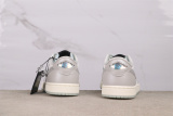 Air Jordan 1 Retro Low White Grey Basketball Shoes Unisex Sneakers