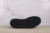 Air Jordan 1 Low Retro Panda Purple Hook Basketball Shoes Unisex Casual Sneakers