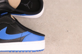 Air Jordan 1 Mule Retro Golf One Step Black Blue Casual Versatile Sneaker