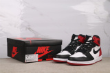 Air Jordan 1 OG High  Black Toe  Retro Basketball Shoes Unisex Sneaker