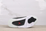 Air Jordan 4 RM Retro Black White Basketball Shoes Unisex Sneaker