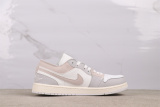 Air Jordan 1 Low  Inside Out  Retro Light Grey Pink Basketball Shoes Unisex Sneaker