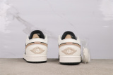 Air Jordan 1 Low Retro White Black Basketball Shoes Unisex Sneaker
