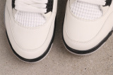 Air Jordan 4  White Cement  Retro Basketball Shoes Unisex Sneaker
