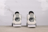 Air Jordan 4  White Cement  Retro Basketball Shoes Unisex Sneaker