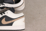 Air Jordan 1 Low Retro White Black Basketball Shoes Unisex Sneaker
