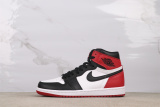 Air Jordan 1 OG High  Black Toe  Retro Basketball Shoes Unisex Sneaker