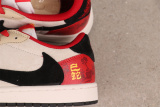Air Jordan 1 Low Retro Brown Black Red Basketball Shoes Unisex Sneaker