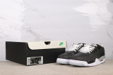 Air Jordan 4 RM Retro Black White Basketball Shoes Unisex Sneaker