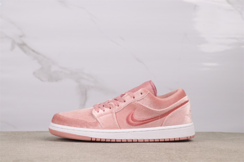 Air Jordan 1 Low Retro Fan Velvet Basketball Shoes Women Sneaker
