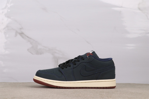 Eastside Golf x Air Jordan 1 Low Retro Deep Blue Basketball Shoes Unisex Sneaker