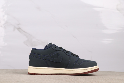 Eastside Golf x Air Jordan 1 Low Retro Deep Blue Basketball Shoes Unisex Sneaker
