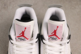 Air Jordan 4  White Cement  Retro Basketball Shoes Unisex Sneaker