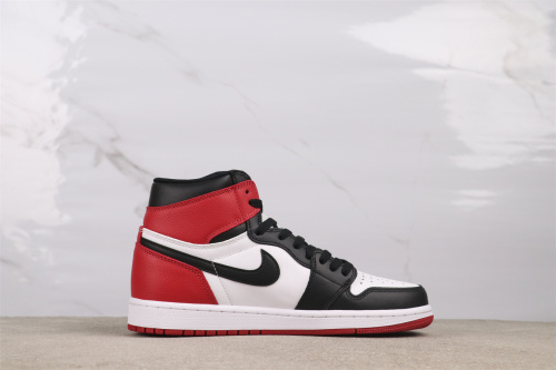 Air Jordan 1 OG High  Black Toe  Retro Basketball Shoes Unisex Sneaker