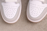 Air Jordan 1 Retro White Grey Basketball Shoes Men Sneaker