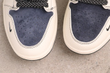 Stussy x Air Jordan 1 Retro Beige Blue Basketball Shoes Unisex Sneakers