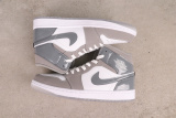 Air Jordan 1 Retro Mid Lacquer Gray Basketball Shoes Men Sneakers