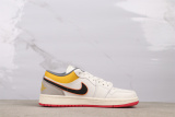 Air Jordan 1 Low  Lace Toggle  Retro Basketball Shoes Unisex Sneakers
