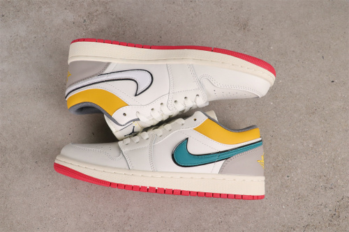Air Jordan 1 Low  Lace Toggle  Retro Basketball Shoes Unisex Sneakers