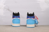 Air Jordan 1 Retro High White Blue Basketball Shoes Unisex Sneakers
